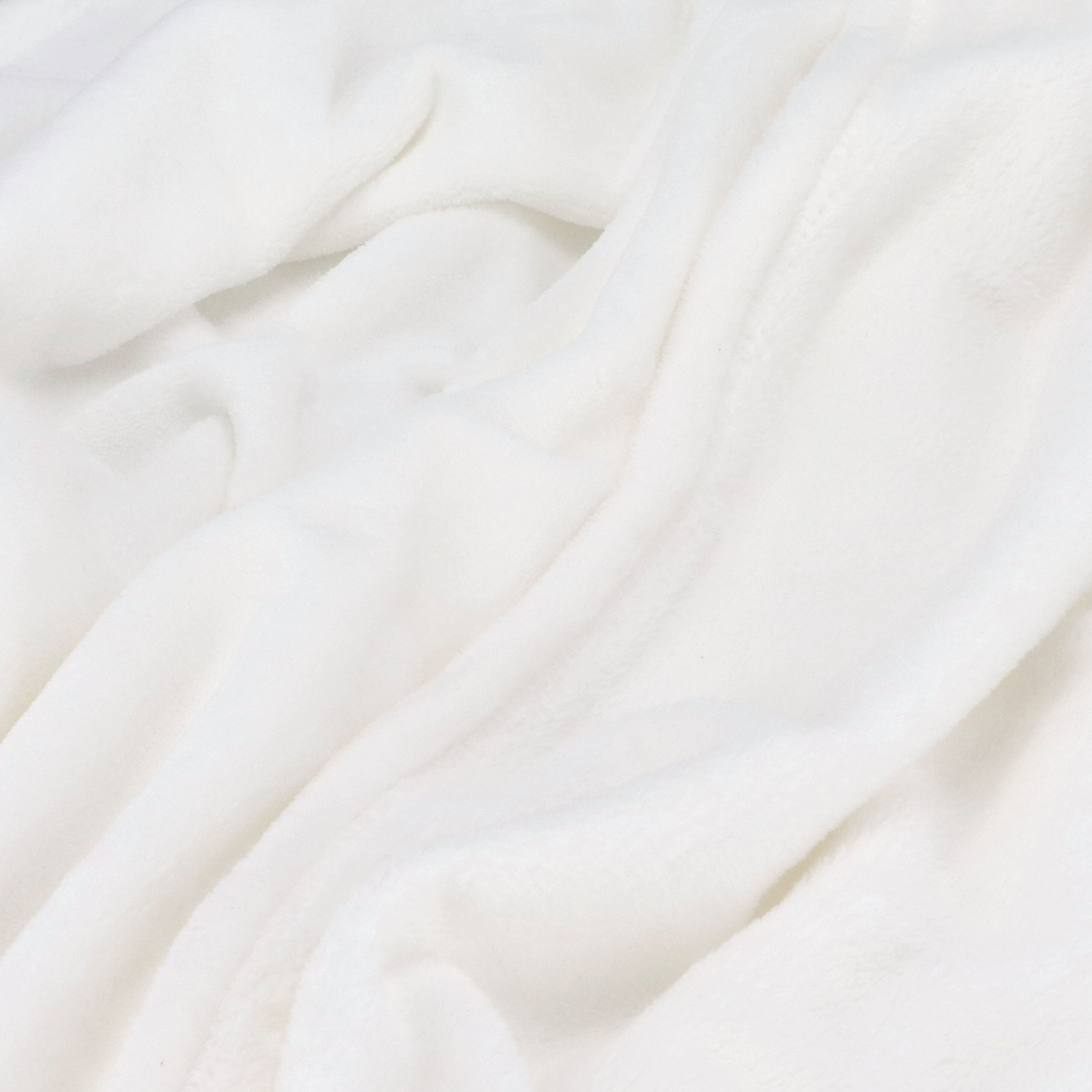 Korallenfleece-Decke OEKO-TEX®  Sublimation 130 x 170 cm 270 g/m² - weiss-950
