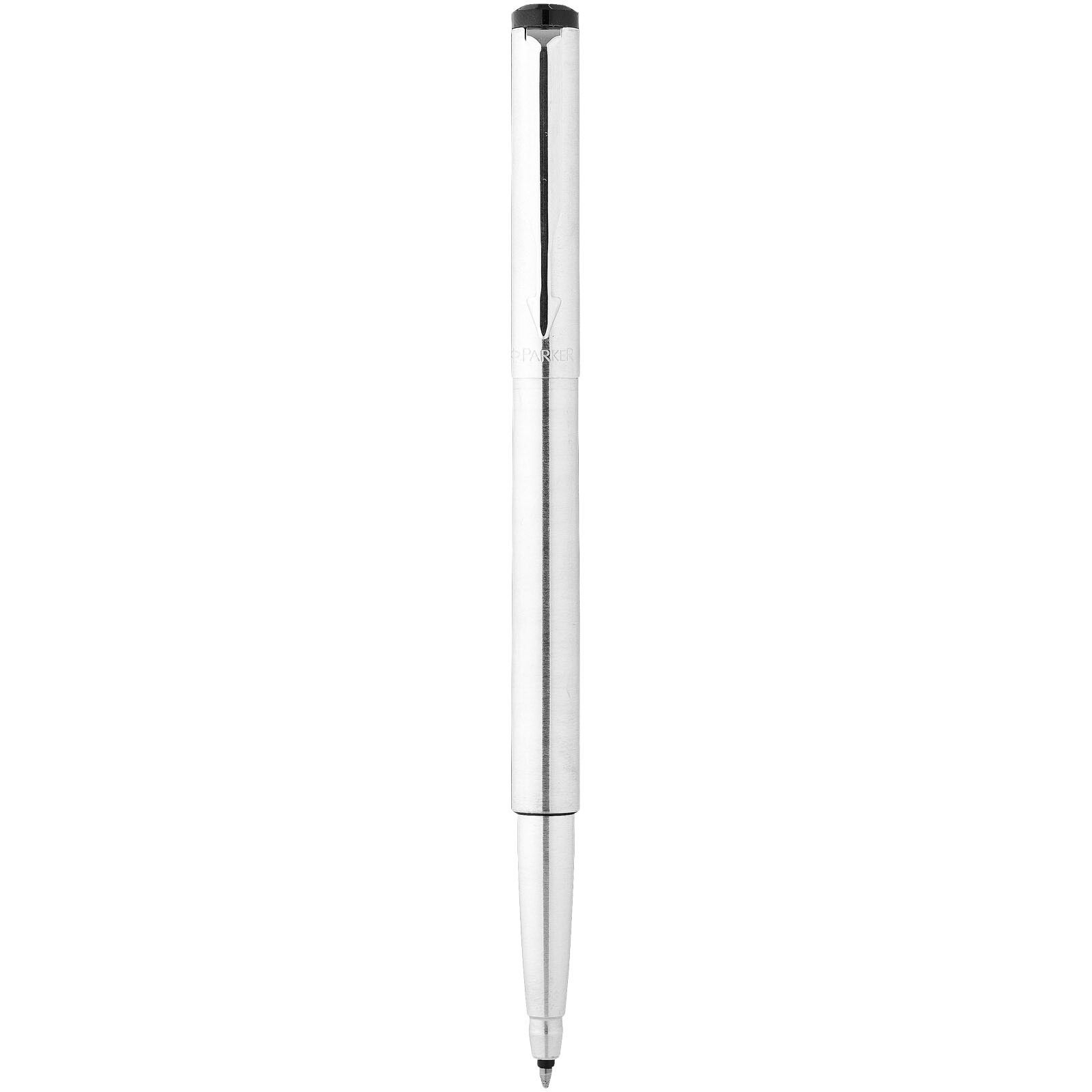 Parker Vector Tintenroller (schwarze Mine) - silber-740