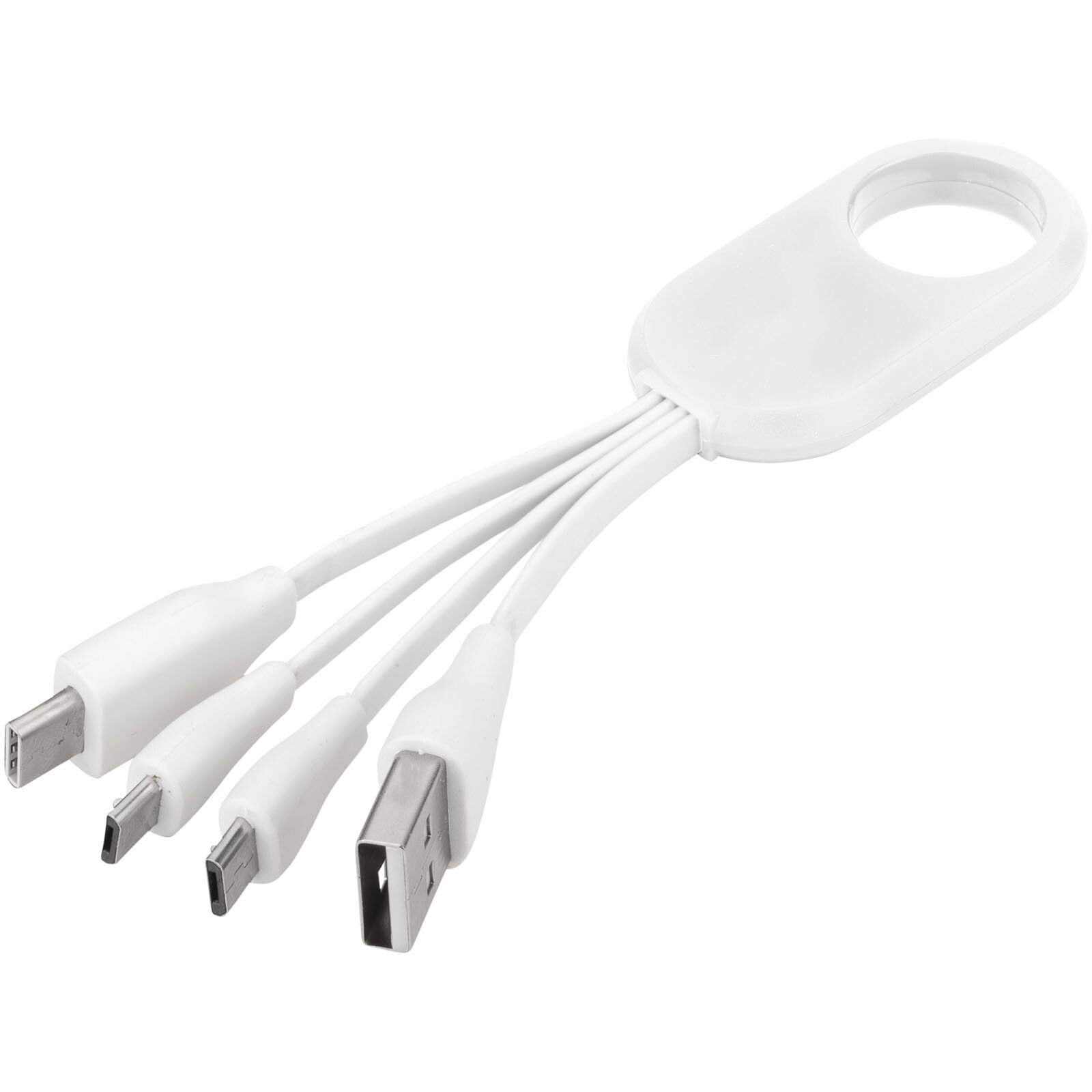 Troup 4-in-1-Ladekabel mit Typ C Spitze - weiss-70