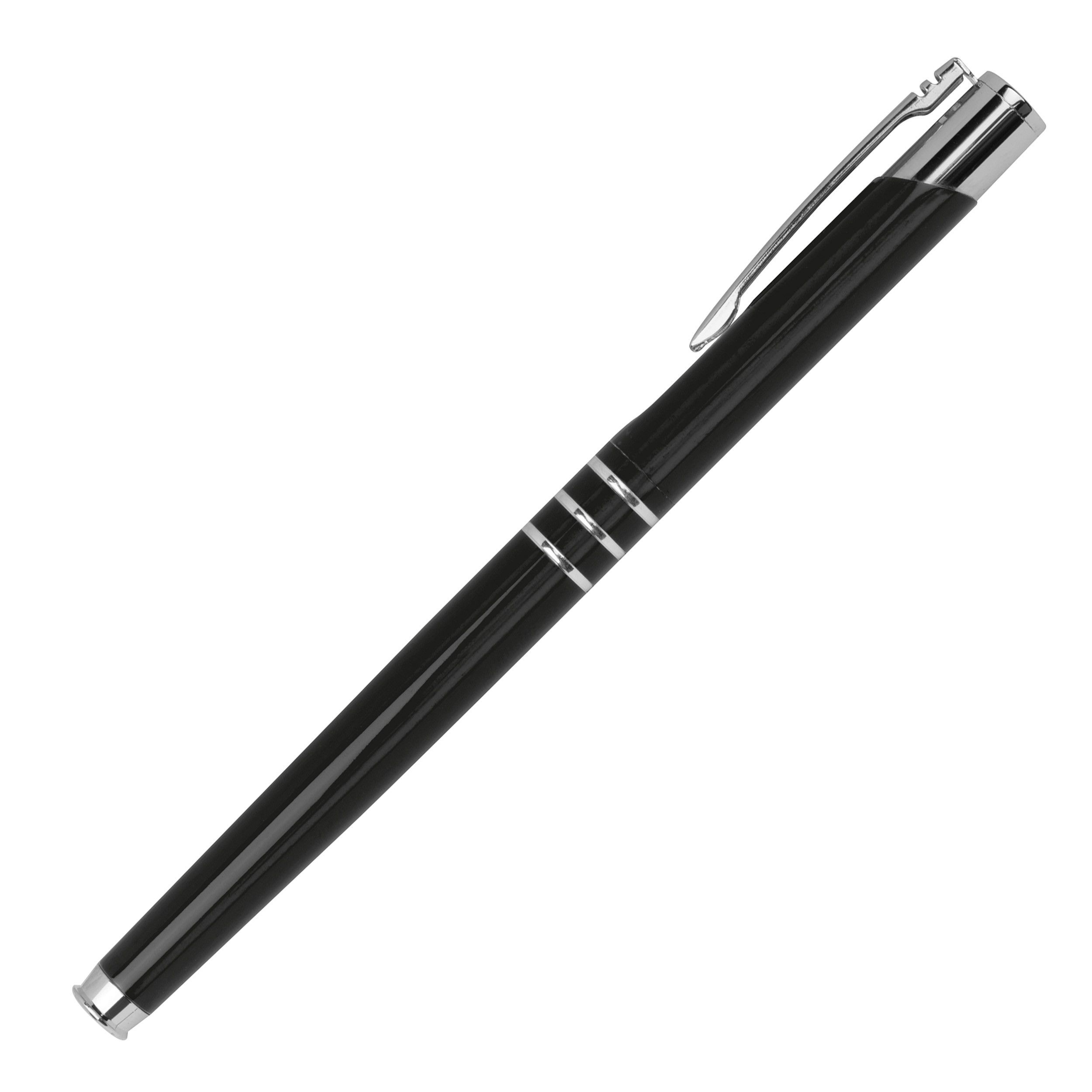 Schreibset bestehend aus einem Kugelschreiber und einem Rollerball - schwarz-870