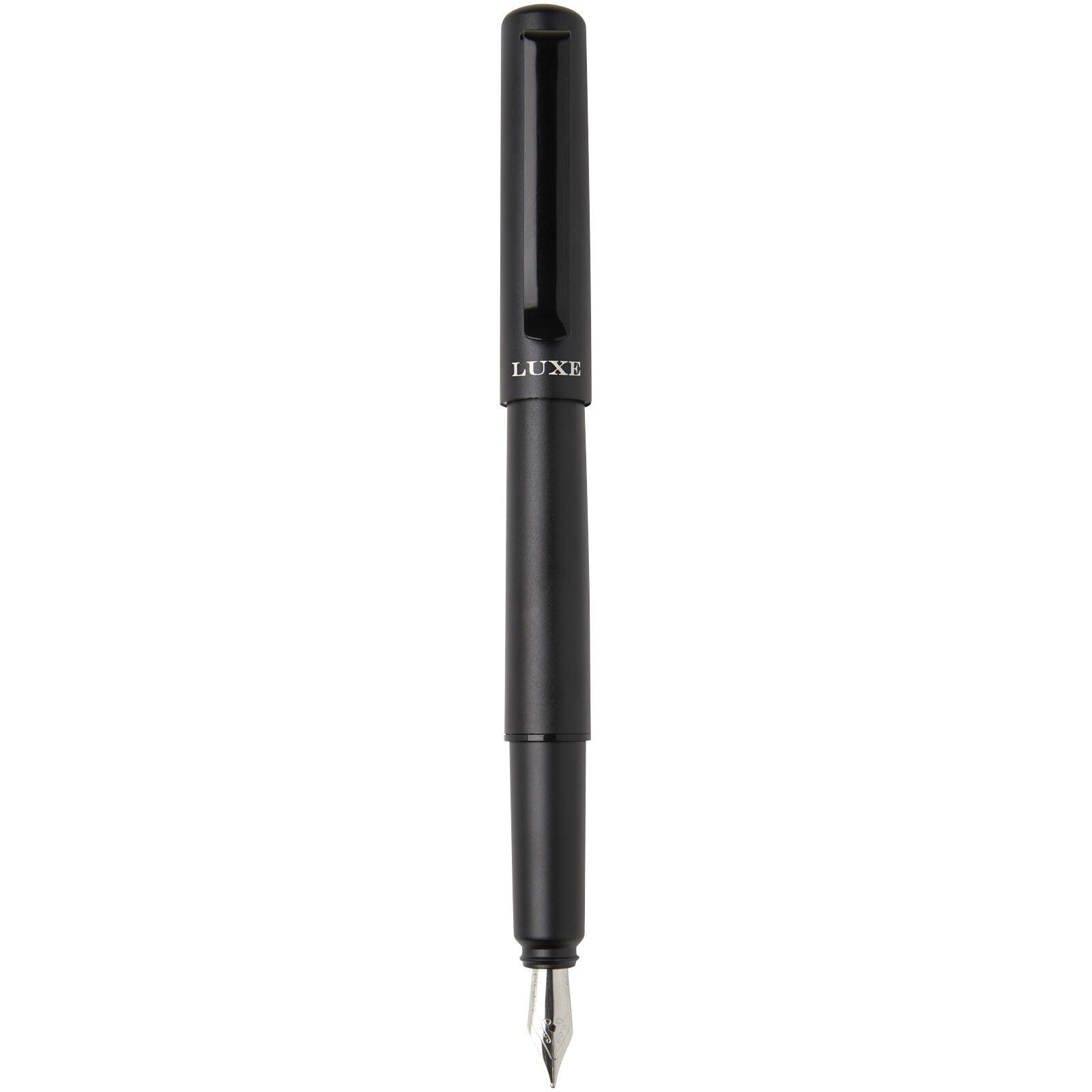 Lucetta Füllfederhalter aus recyceltem Aluminium (schwarze Mine) - schwarz-887