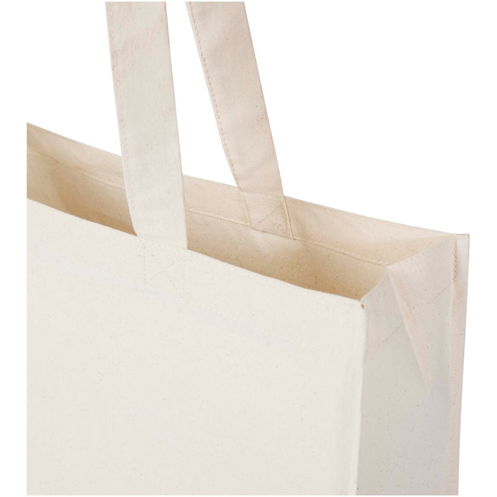 Odisha 180 g/m² OCS Bio Tragetasche mit Seitenfalten 14L  - natur-54