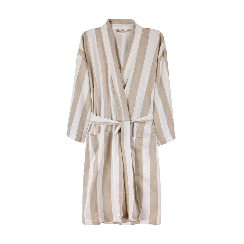 VINGA Ornos GRS Hamam-Bademantel L/XL - beige-867