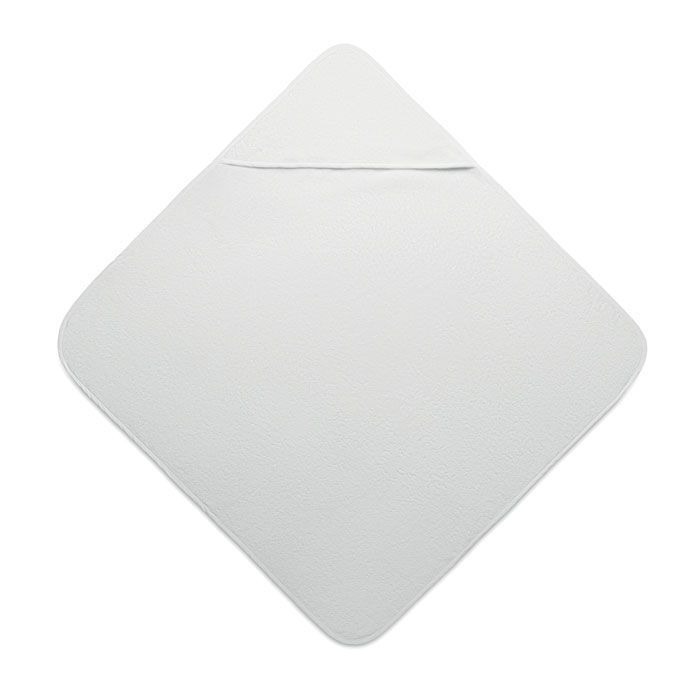 Kapuzenbadetuch Baby HUGME - weiß-472