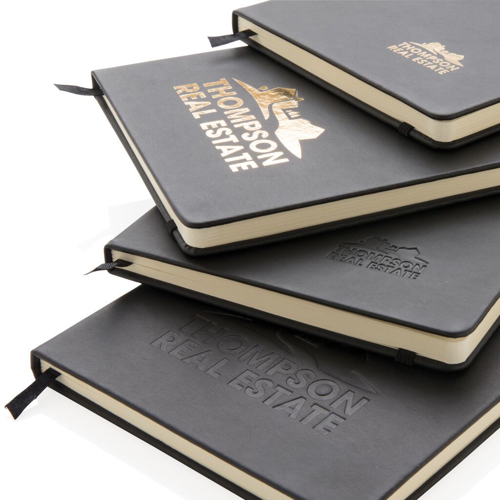 Deluxe Hardcover PU A5 Notizbuch - schwarz-817
