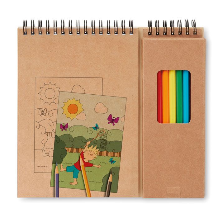 Malset mit 8 Buntstiften COLOPAD - beige-554