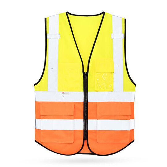 Premium Multifunctional Executive Safety Vest Munich - signal yellow - signal orange-488