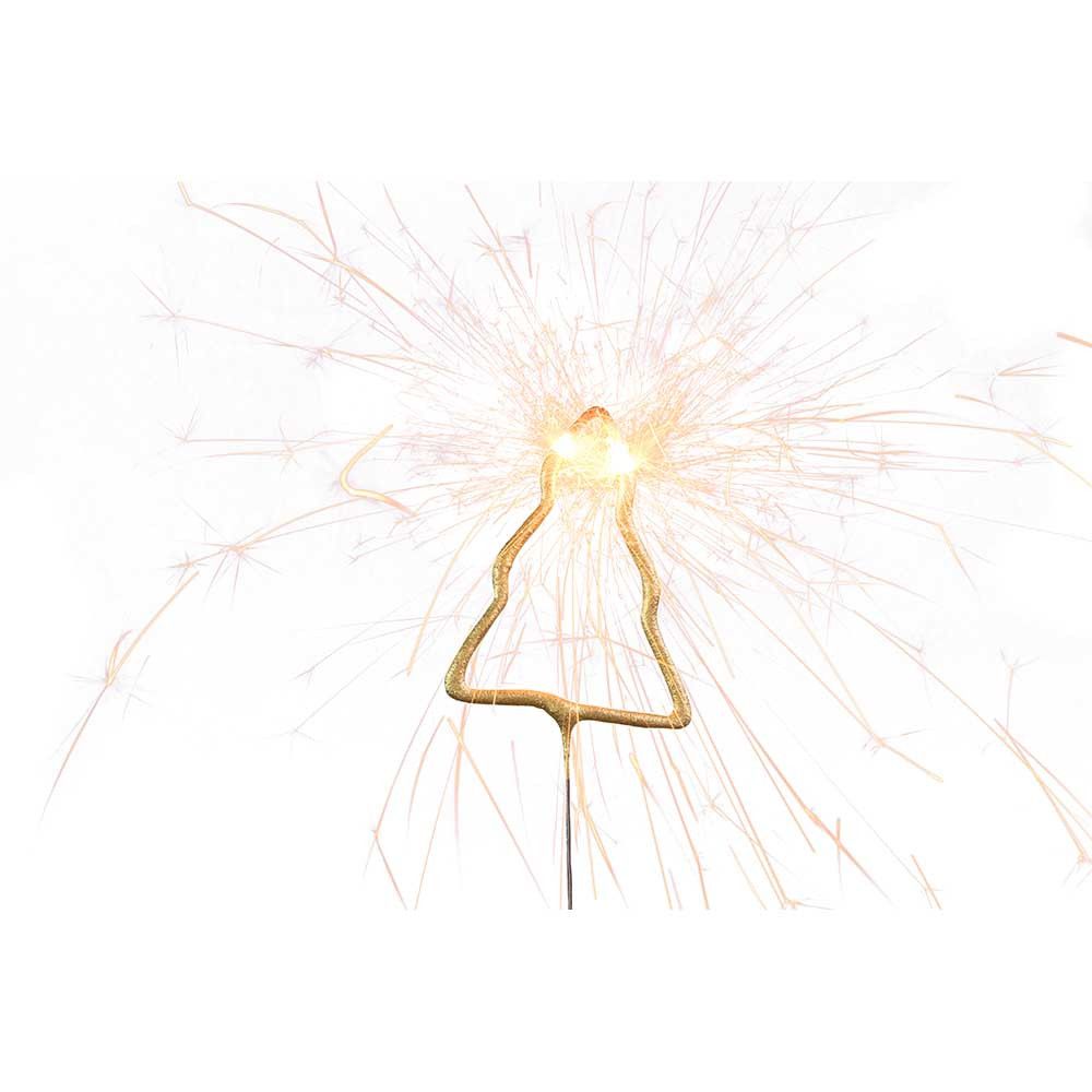 Wondercandle Mini mit Wondercard  - Baum, gold-931