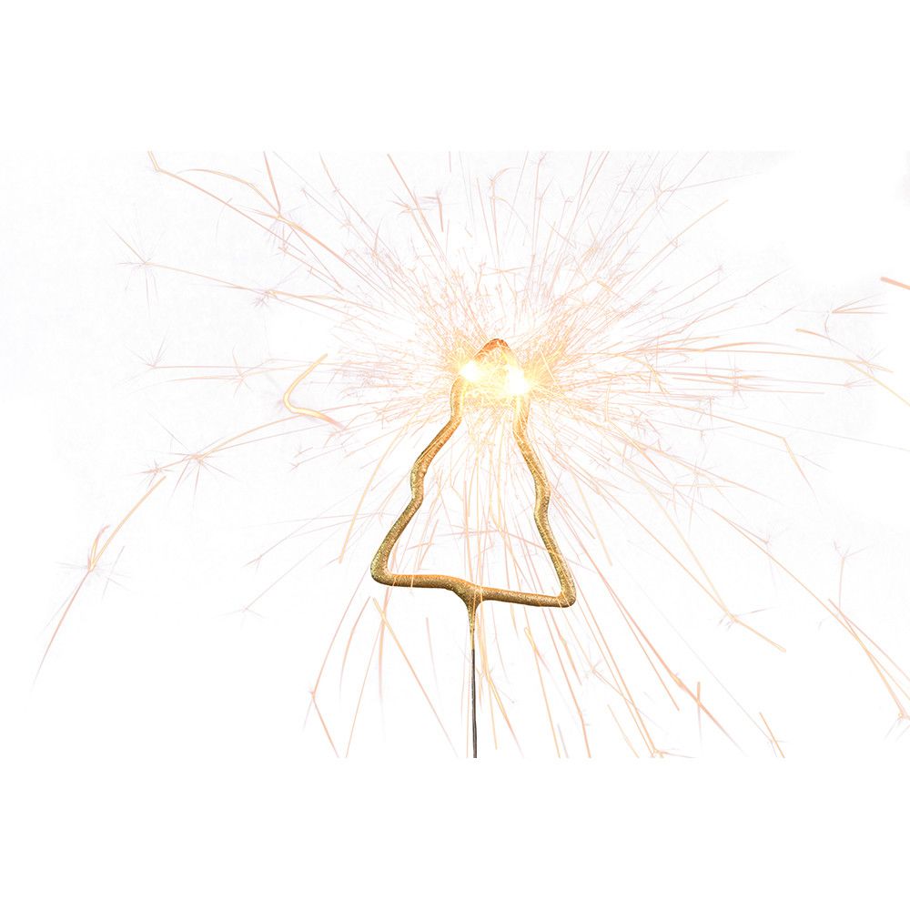 Wondercandle Mini mit Wondercard  - Baum, gold-931