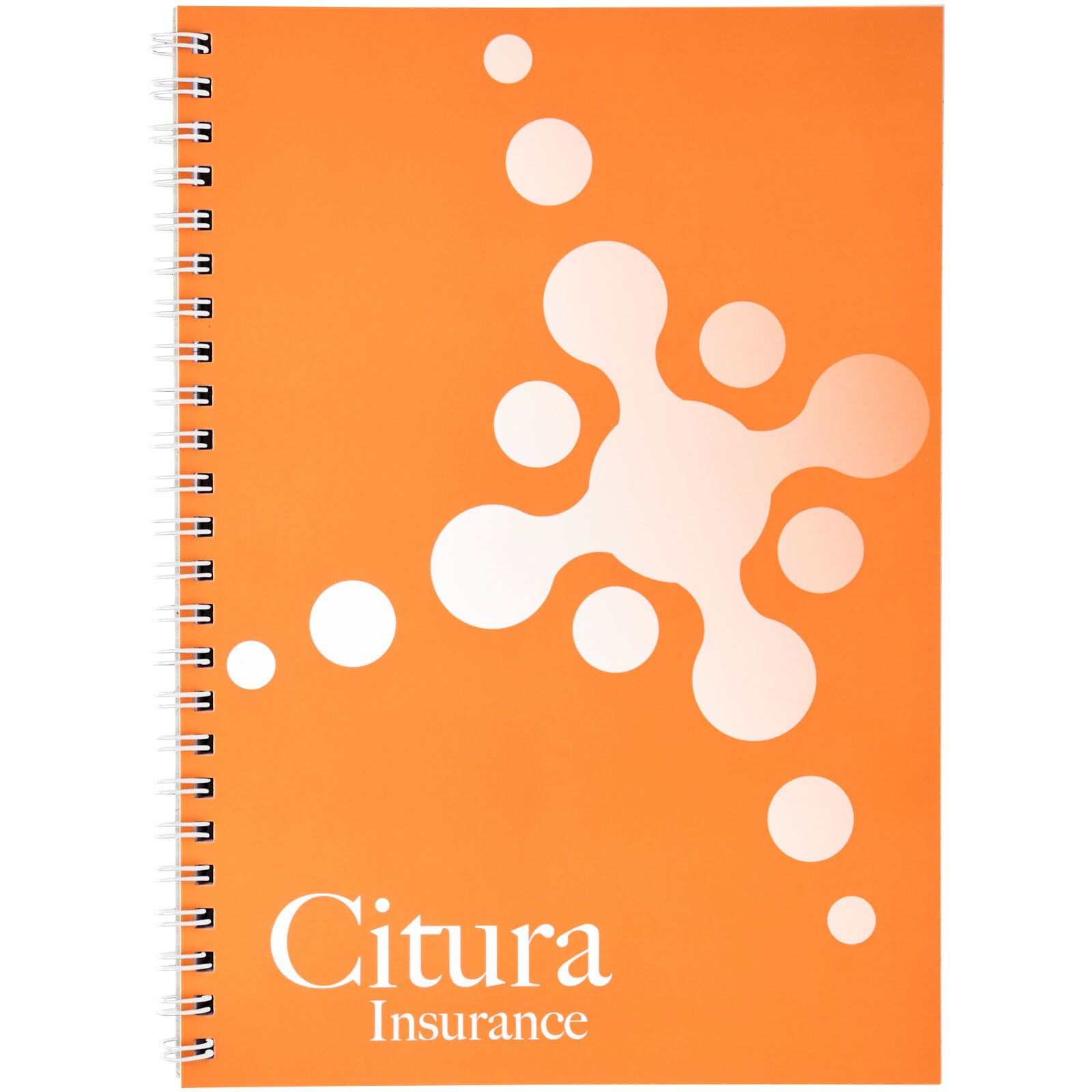 Desk-Mate A4 Notizbuch mit Kunststoff Cover und Spiralbindung - weiss-234