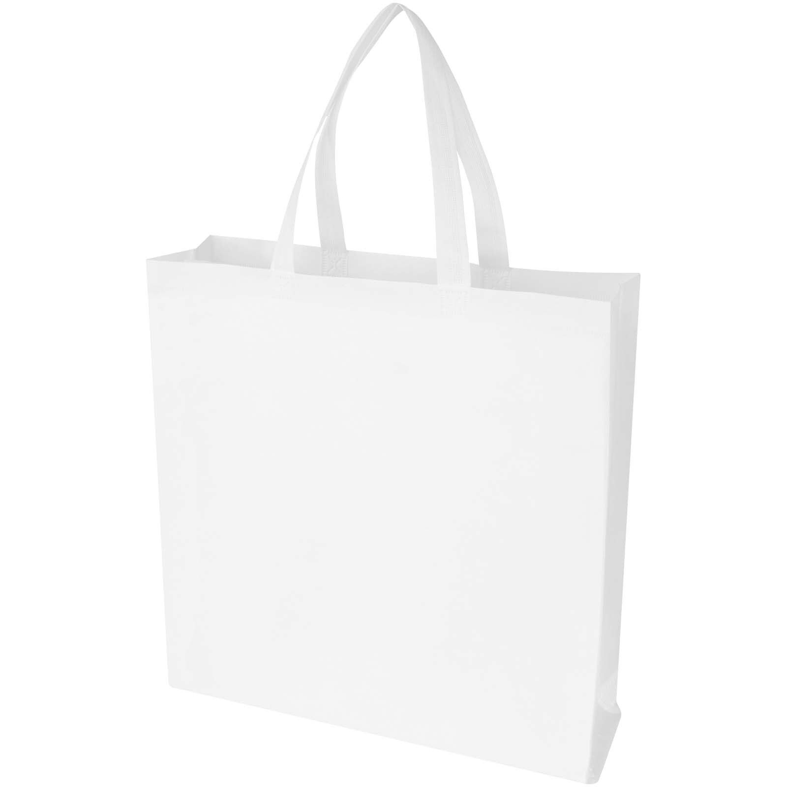 EcoSeal GRS-recycelte Nonwoven Tragetasche mit Zeitenfalten 12 L - weiss-276