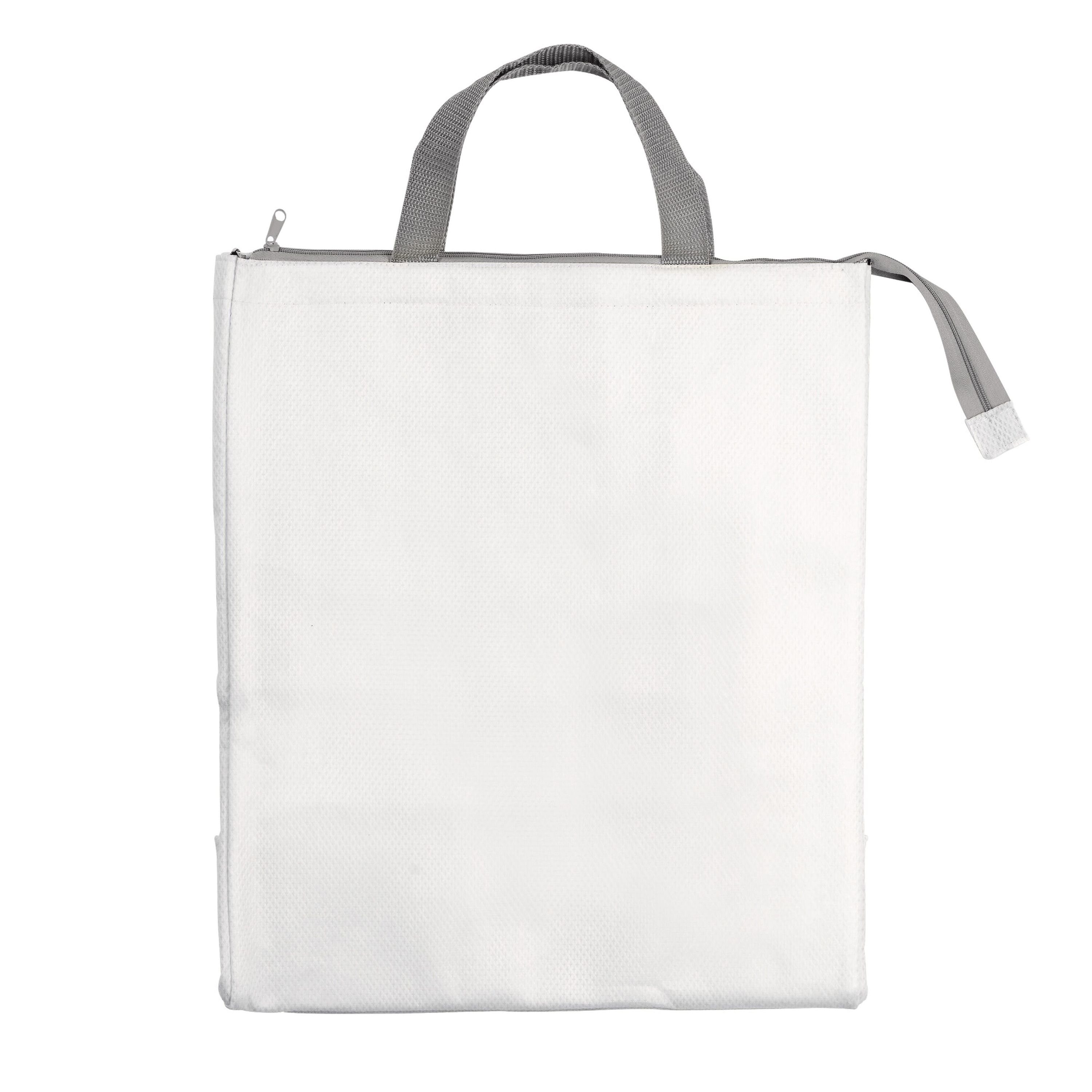 Große Kühltasche aus Non Woven 32.5 x 19.5 x 39 cm, 100 g/m² - weiss-320
