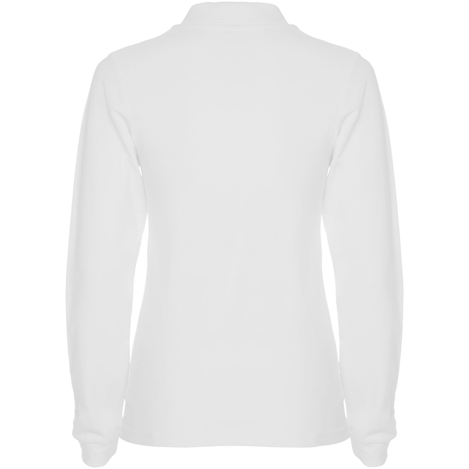 Estrella Langarm Poloshirt für Damen - weiss - 3XL-131