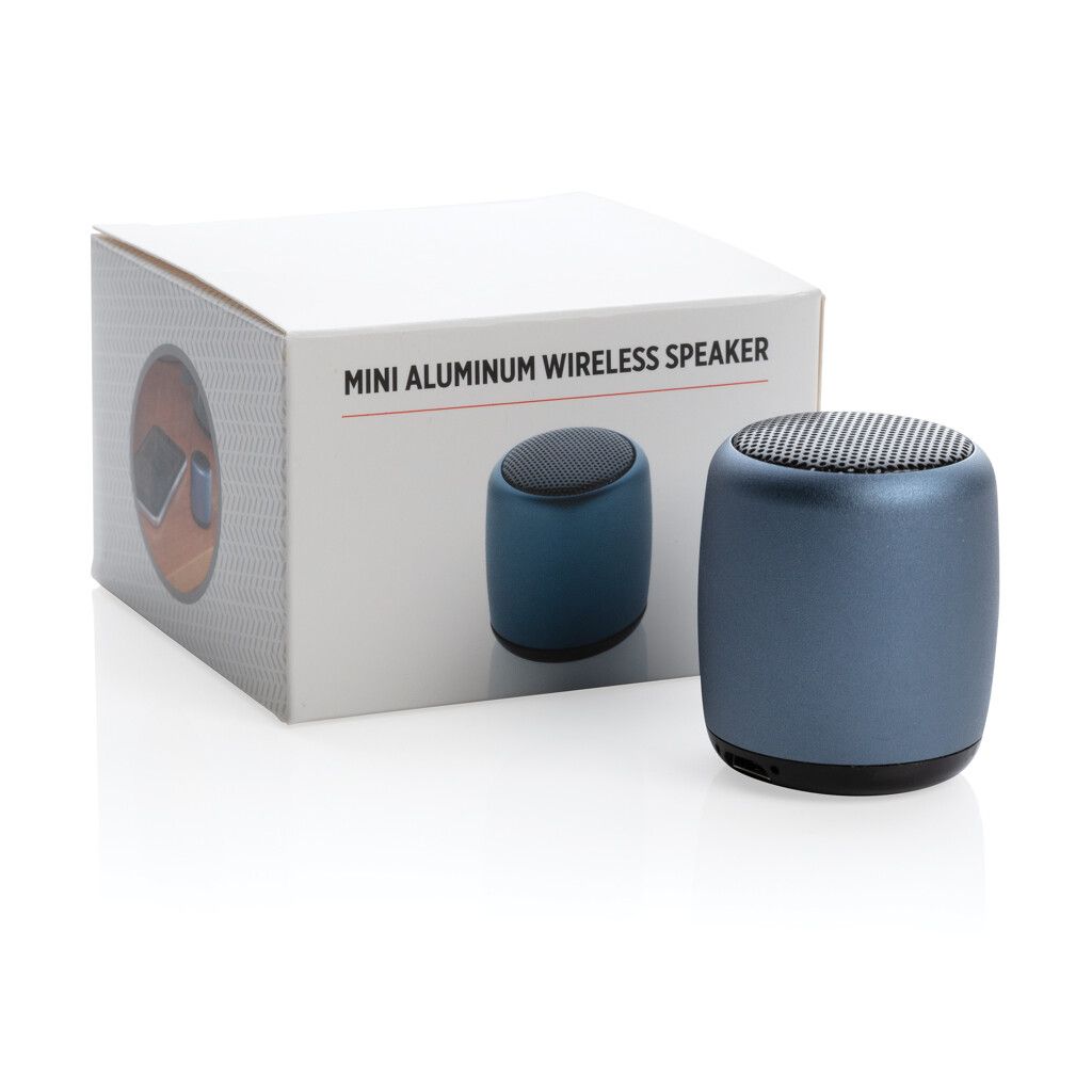 Kabelloser Mini-Lautsprecher aus Aluminium - blau-531