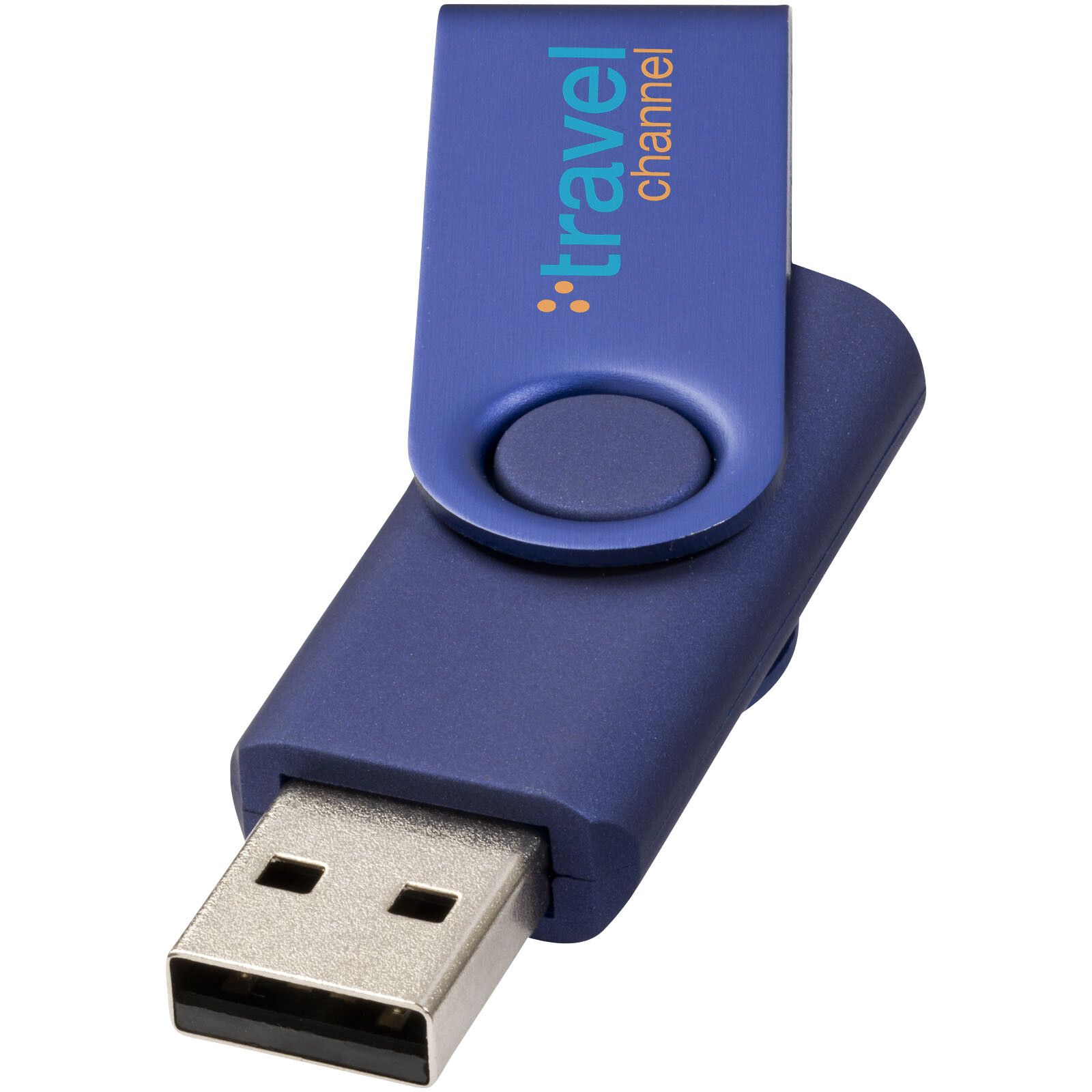 Twister Metallic USB-Stick - blau - 2 GB-105