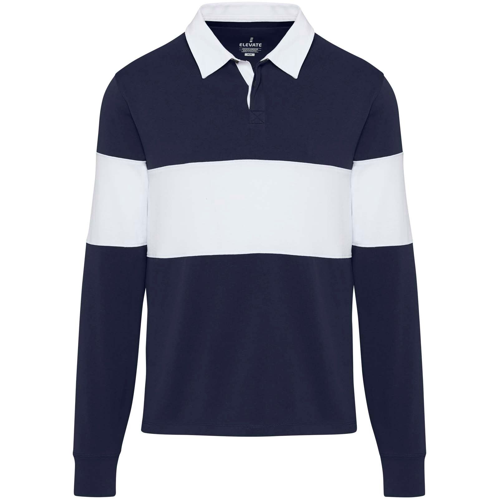 Clyde Rugby Polo Sweatshirt  - navy -  weiss - S-678