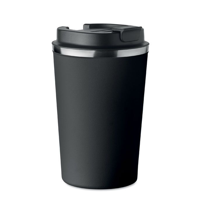Doppelwandiger Becher 350ml BRACE - schwarz-718