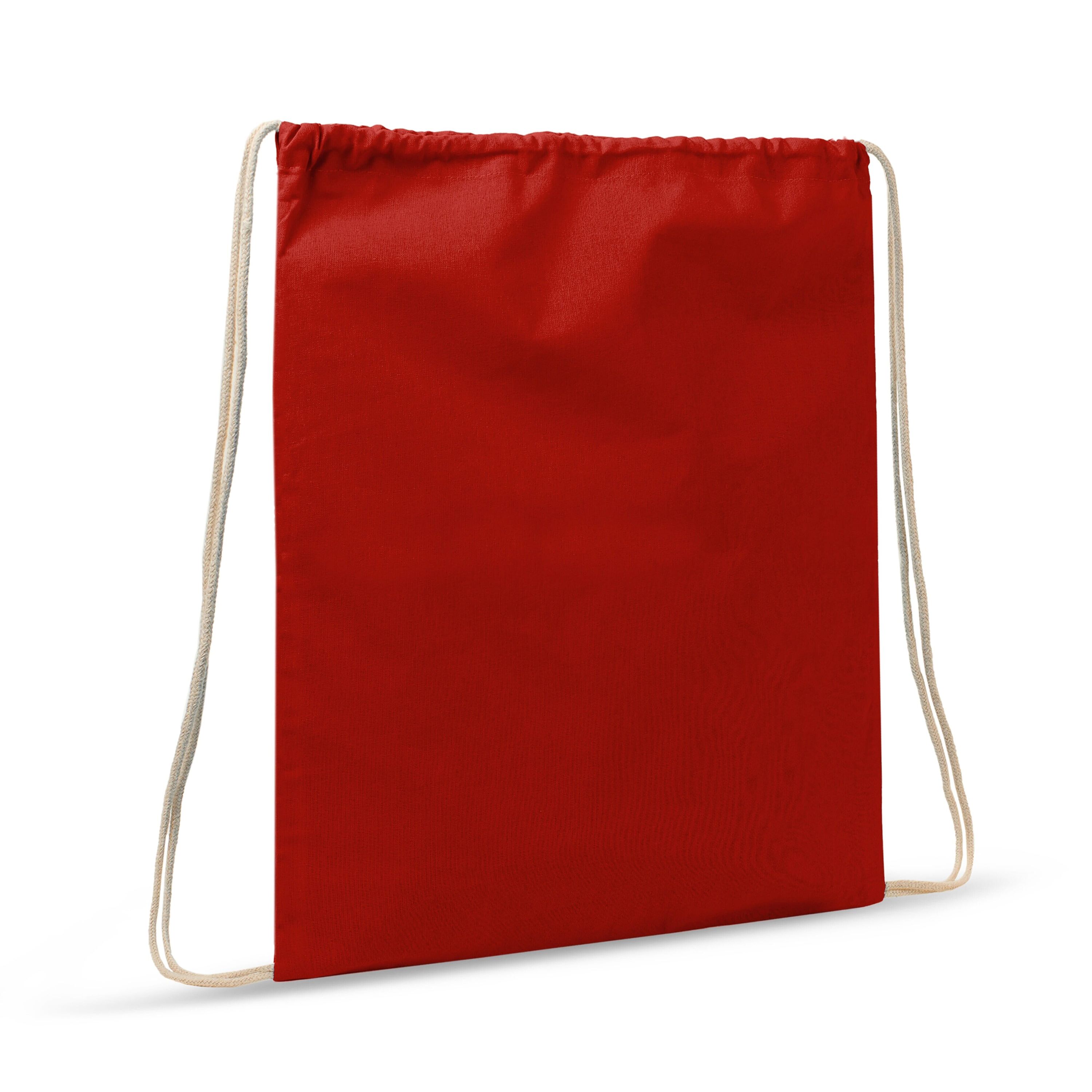 Kordelzugbeutel baumwolle OEKO-TEX® 140g/m² 35x45cm - rot-163