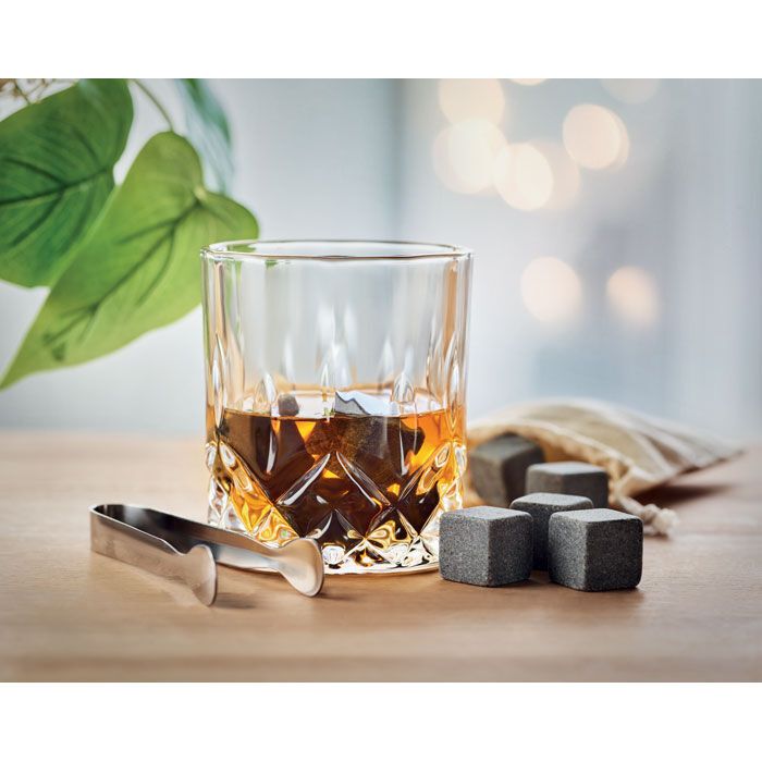 Whisky Set in Bambus Box INVERNESS - holz-510
