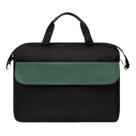 Veredelungsposition mittig auf dem schwarzem Bereich der Vortasche
