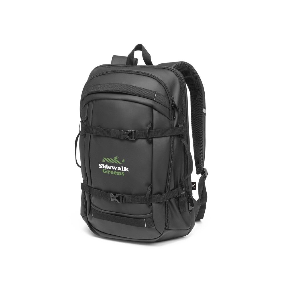 KAMPALA 17,3-Zoll-Laptop-Rucksack aus Recyclingpolyester - schwarz-318