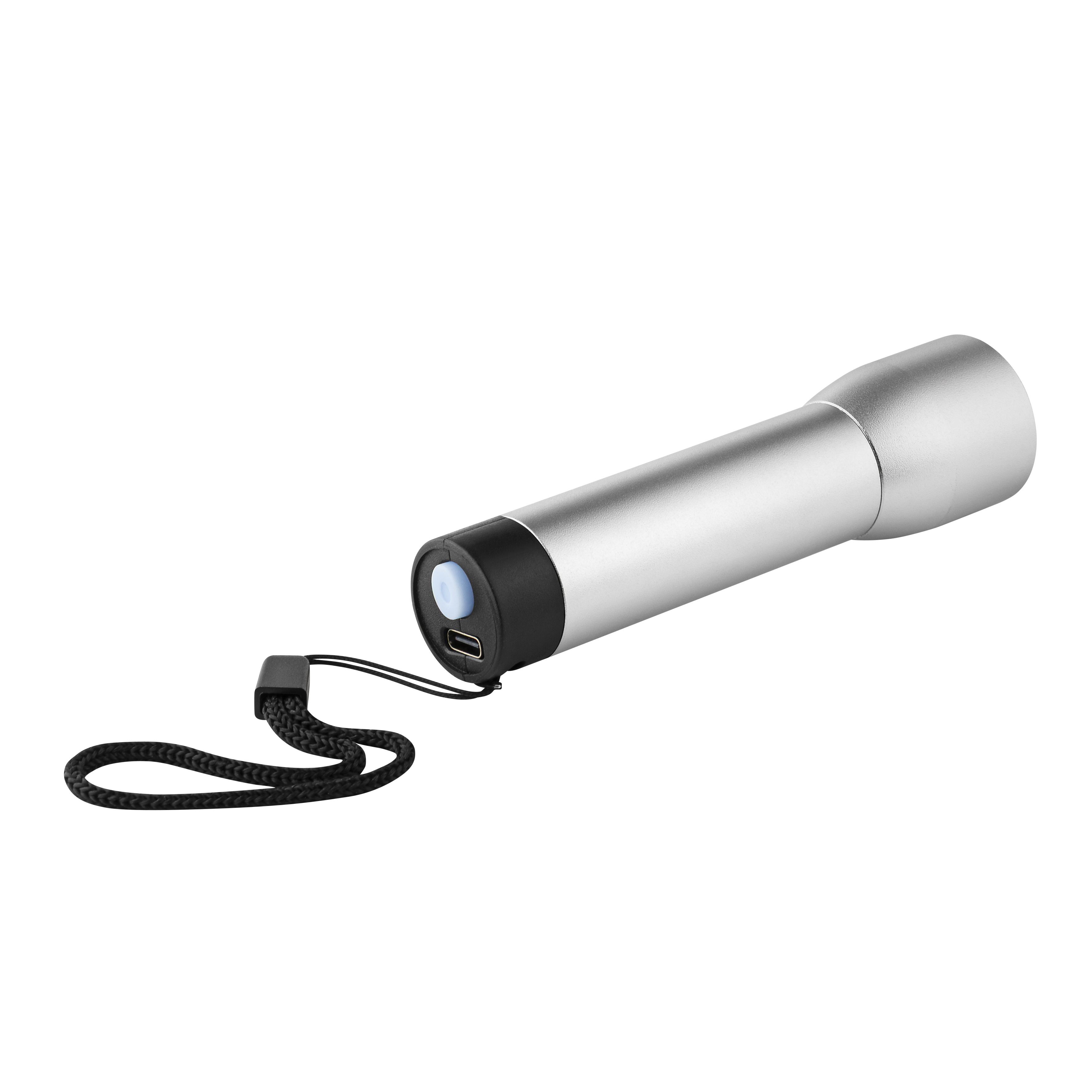 Metmaxx® Taschenlampe "MetalRecharge Evo" - titan-344