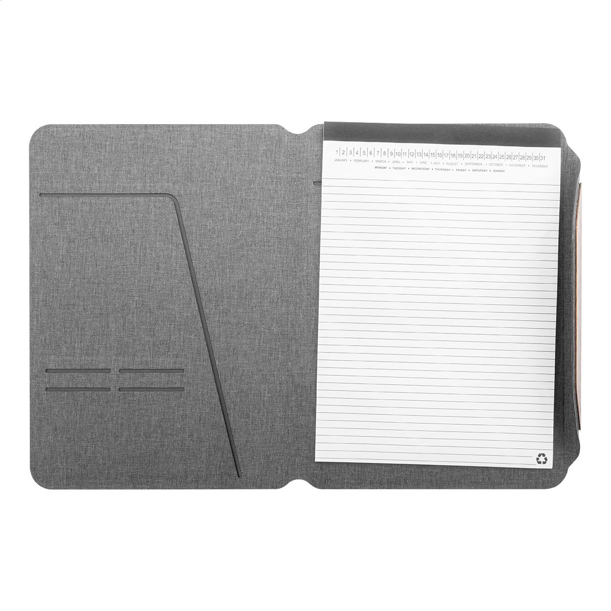 Wapudo A4 Dokumentenmappe RPET - grau-860