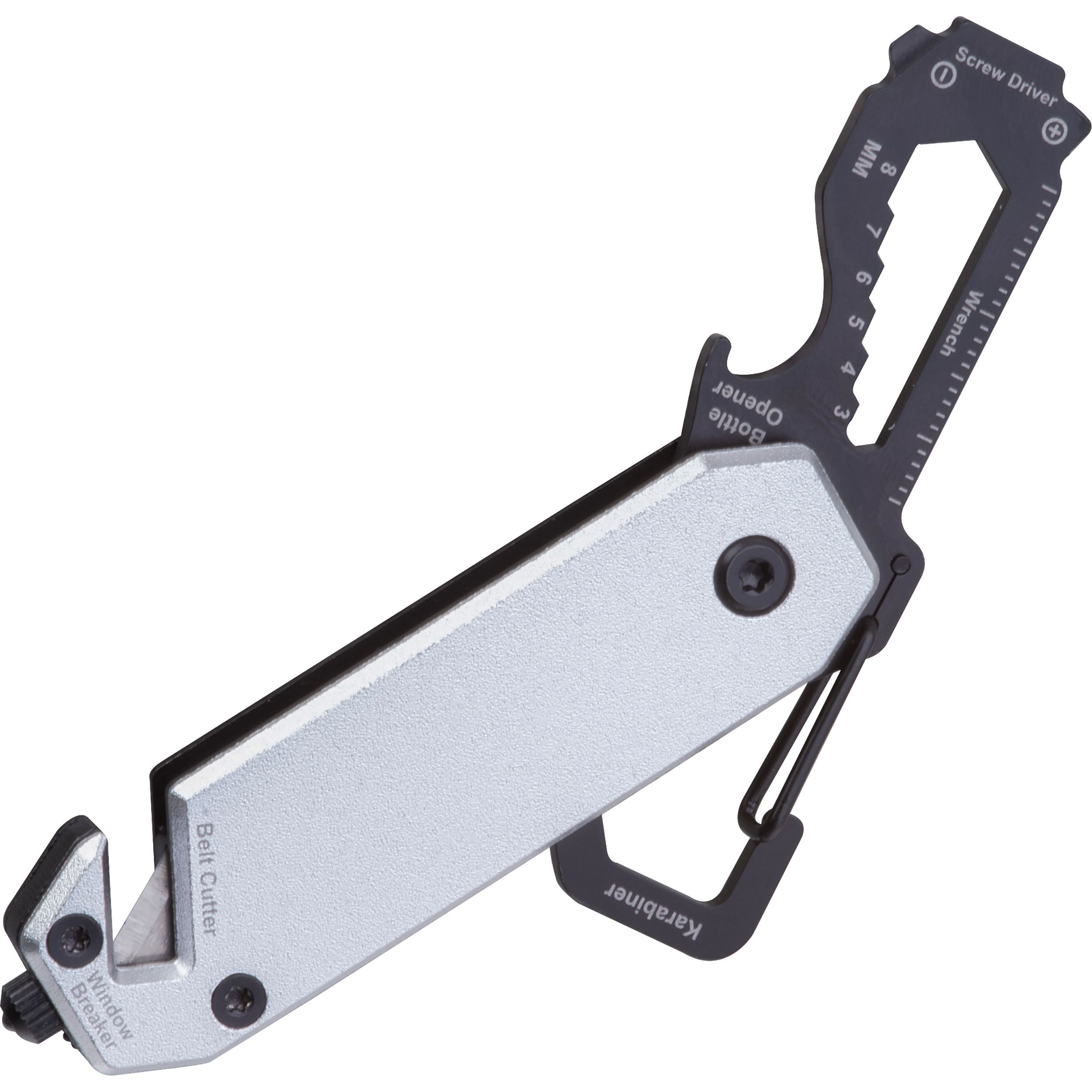12-teiliges Aluminium Multitool CAROLINE - silbergrau-524