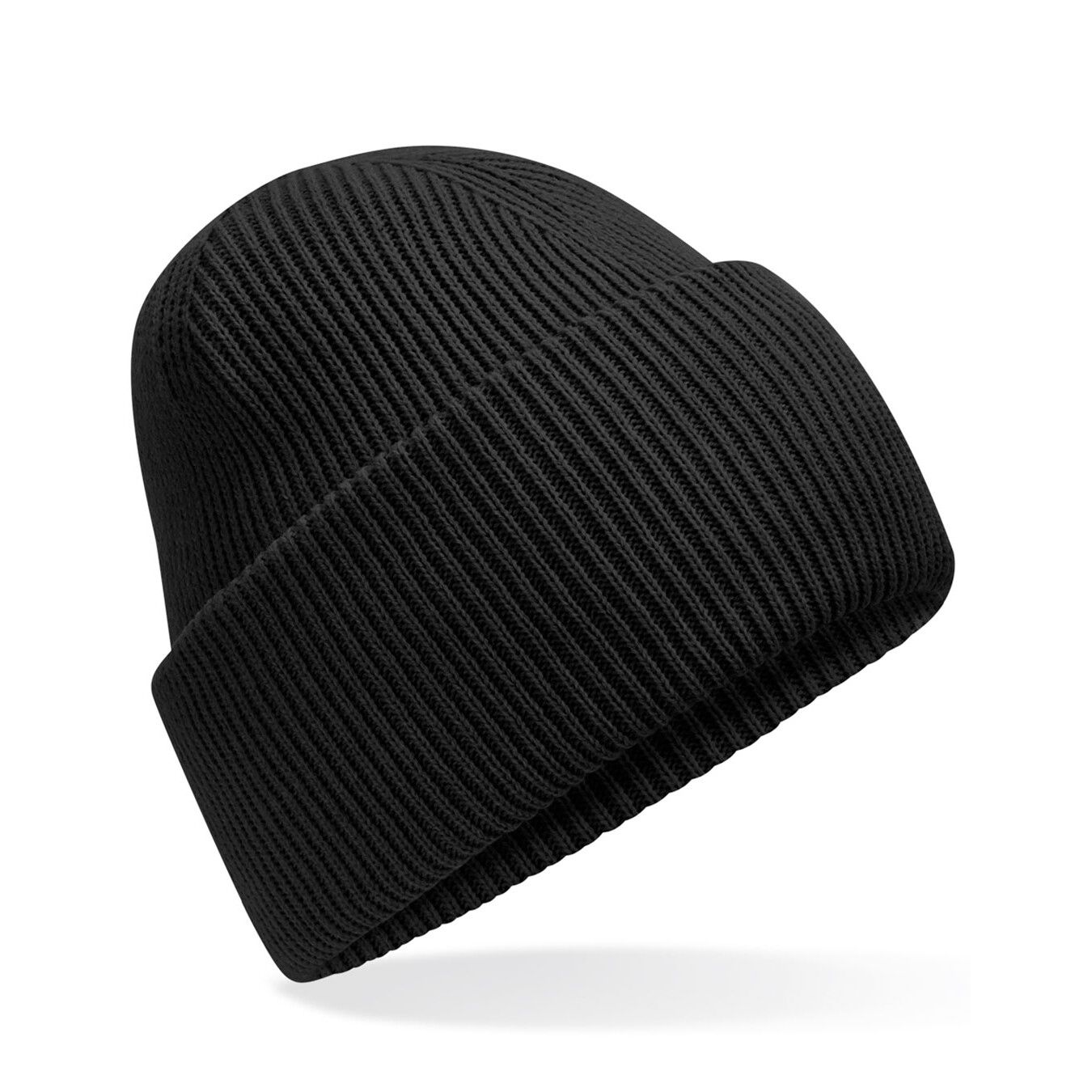 Classic Engineered Deep Cuffed Beanie - black-370