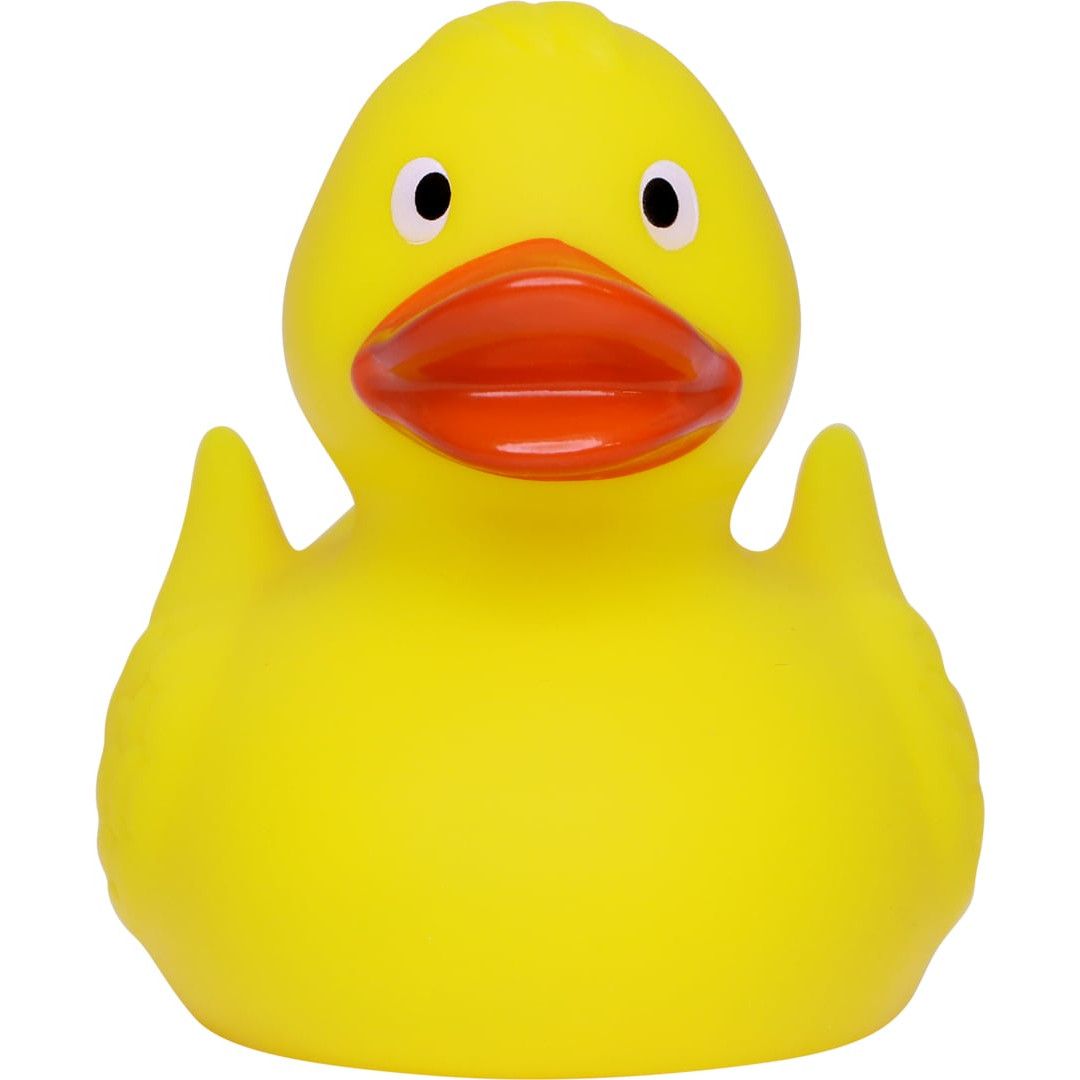 Renn-Ente mit Metallplatte klein - gelb - orange-734