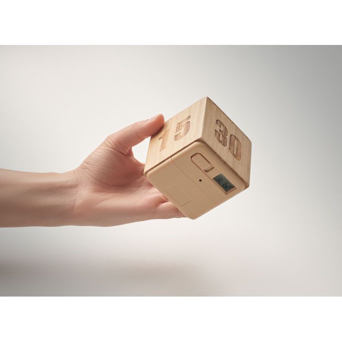 Zeitwürfel Bambus CURT - holz-675