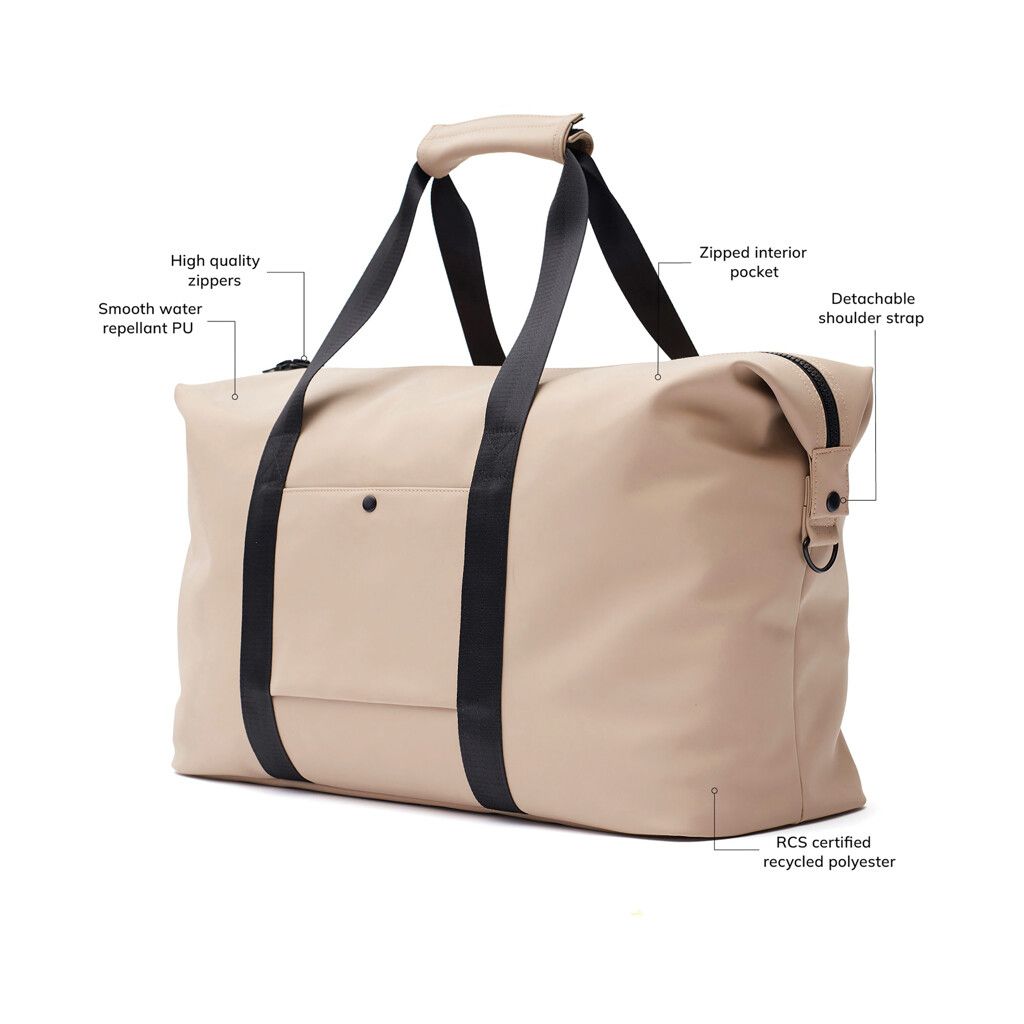 VINGA Baltimore Weekendbag - greige-856