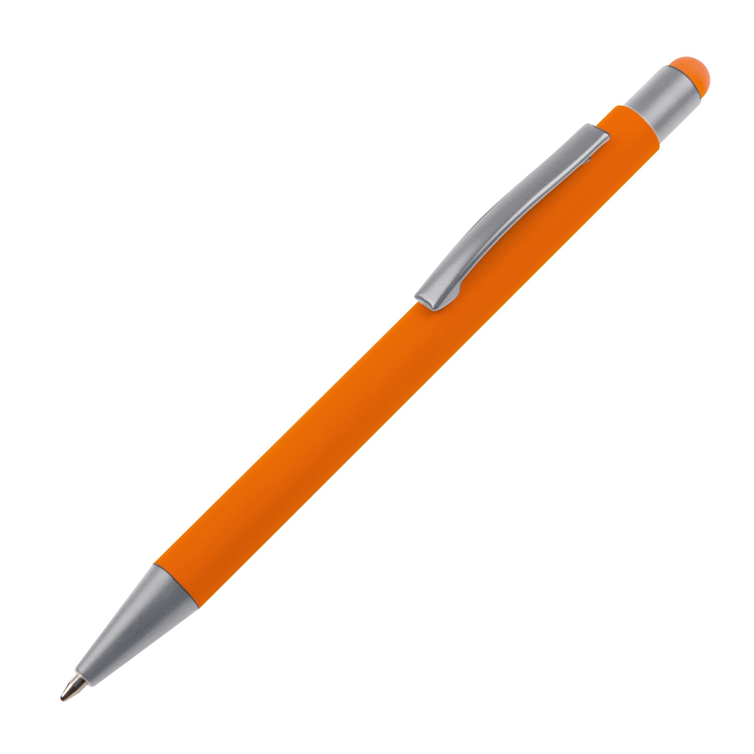 Metall Kugelschreiber mit Touch-Pen Salt Lake City - orange-624