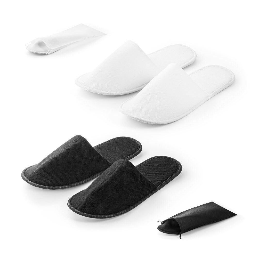DANES Unisex Hotelslipper aus Polyester - weiß-538