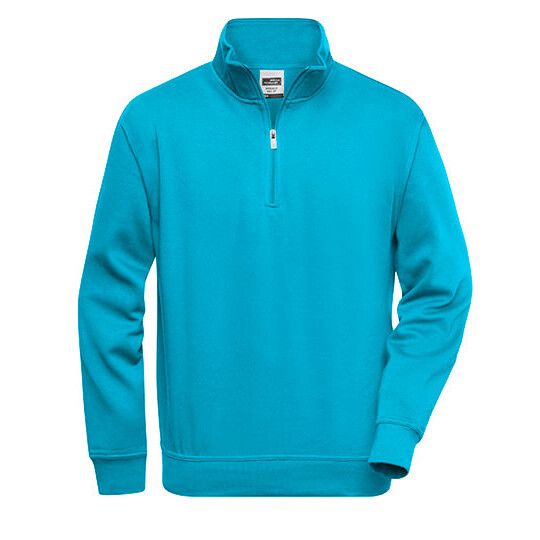 Workwear Half Zip Sweat - turquoise-331