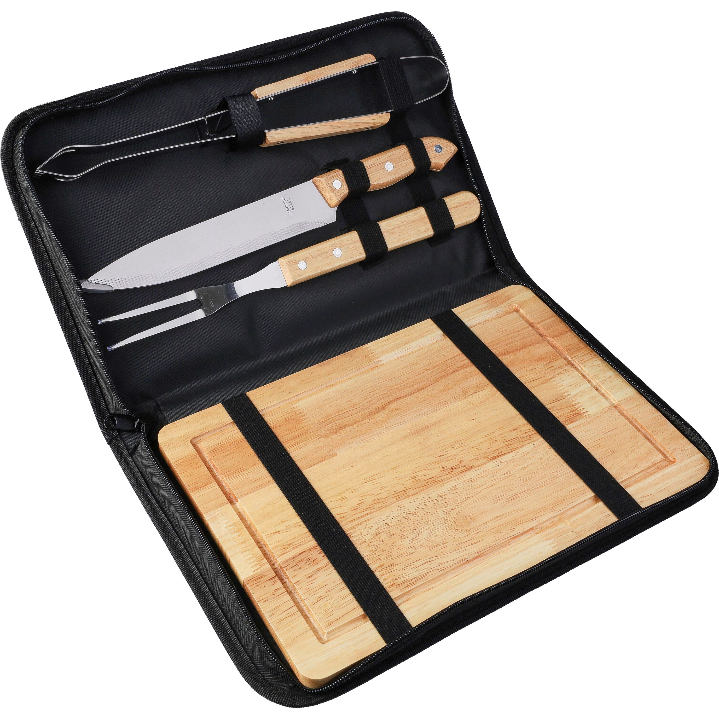 Edelstahl-Grill-Set Kathleen - schwarz-989