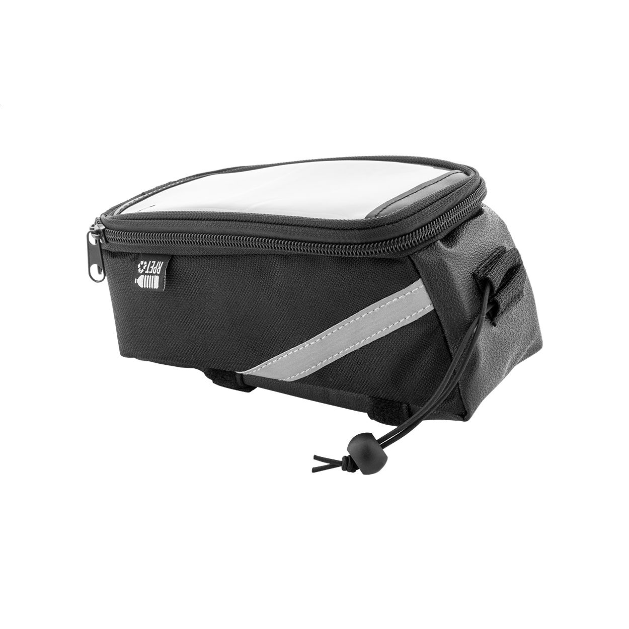 Velofon RPET-Fahrrad-Handyhaltertasche - schwarz-630