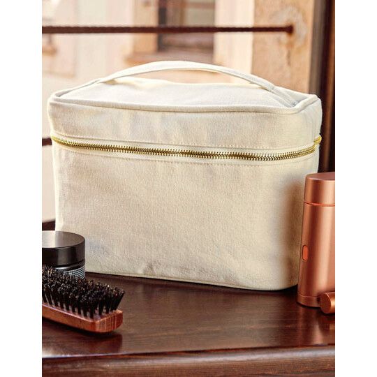 Canvas Vanity Case - natural-668