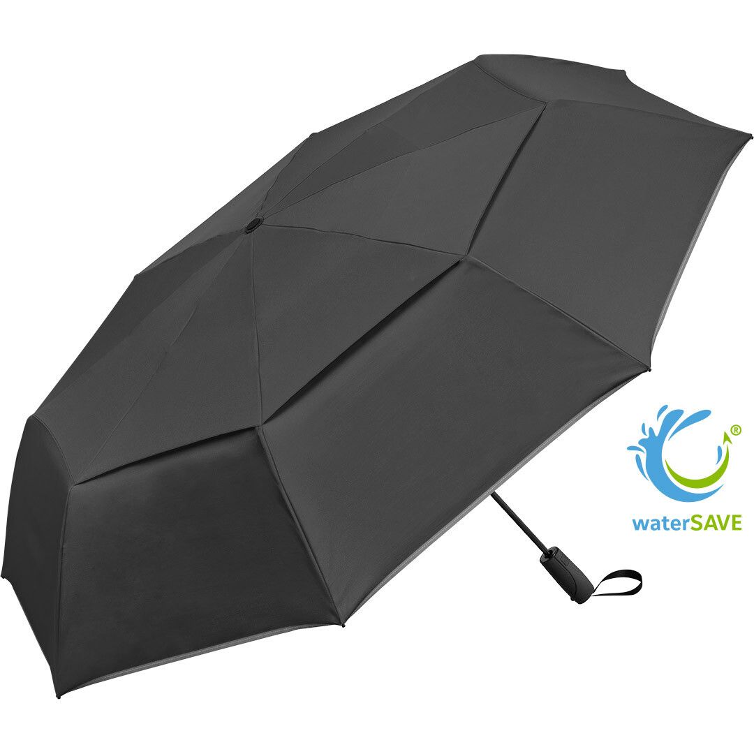 AOC-Gäste-Taschenschirm Jumbomagic® Windfighter® 2.0 mit waterSAVE® Bezug Ø123 cm - schwarz-849