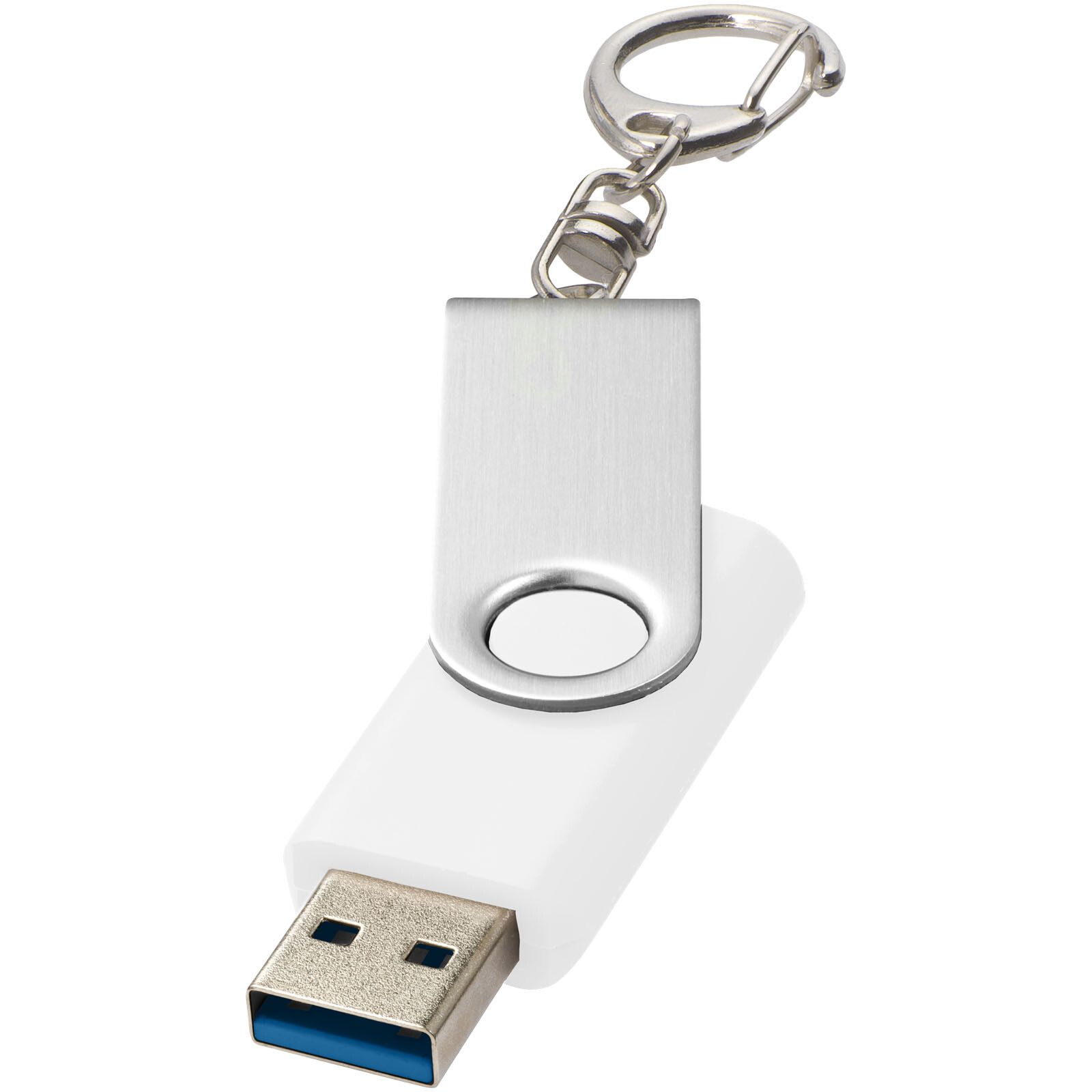 Twister USB-Stick 3.0 mit Schlüsselanhänger - weiss - 16 GB-824