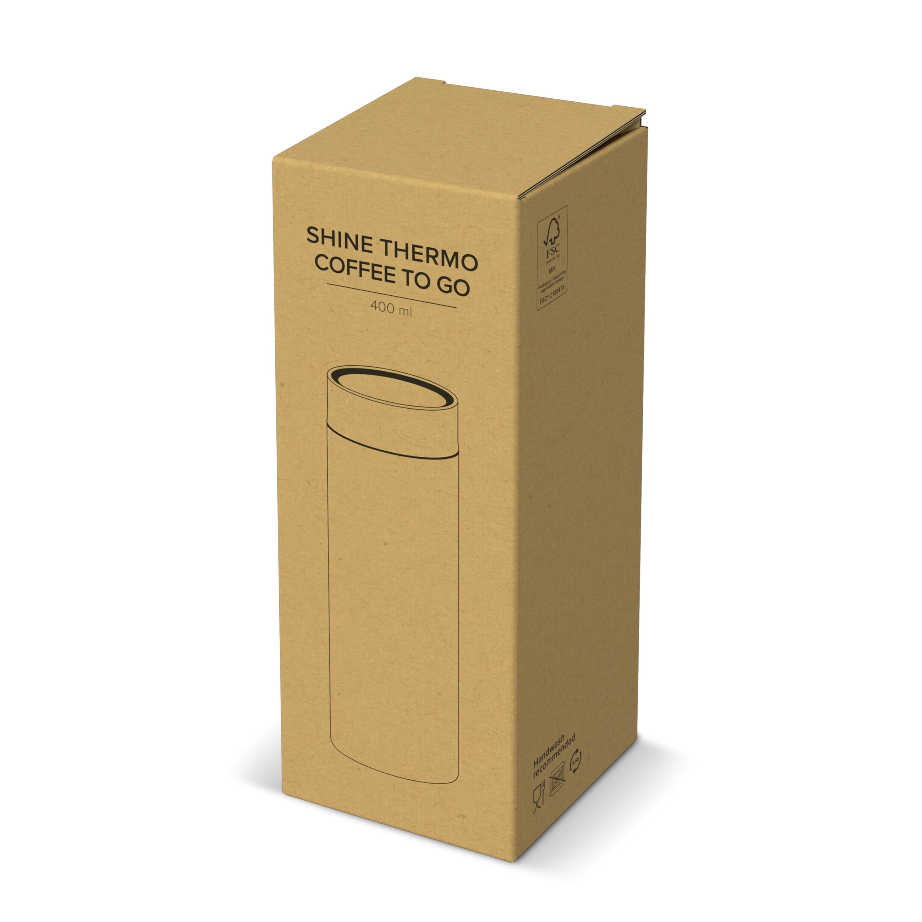 360 Shine Coffee-to-go-Isolierbecher, 400 ml - schwarz-411