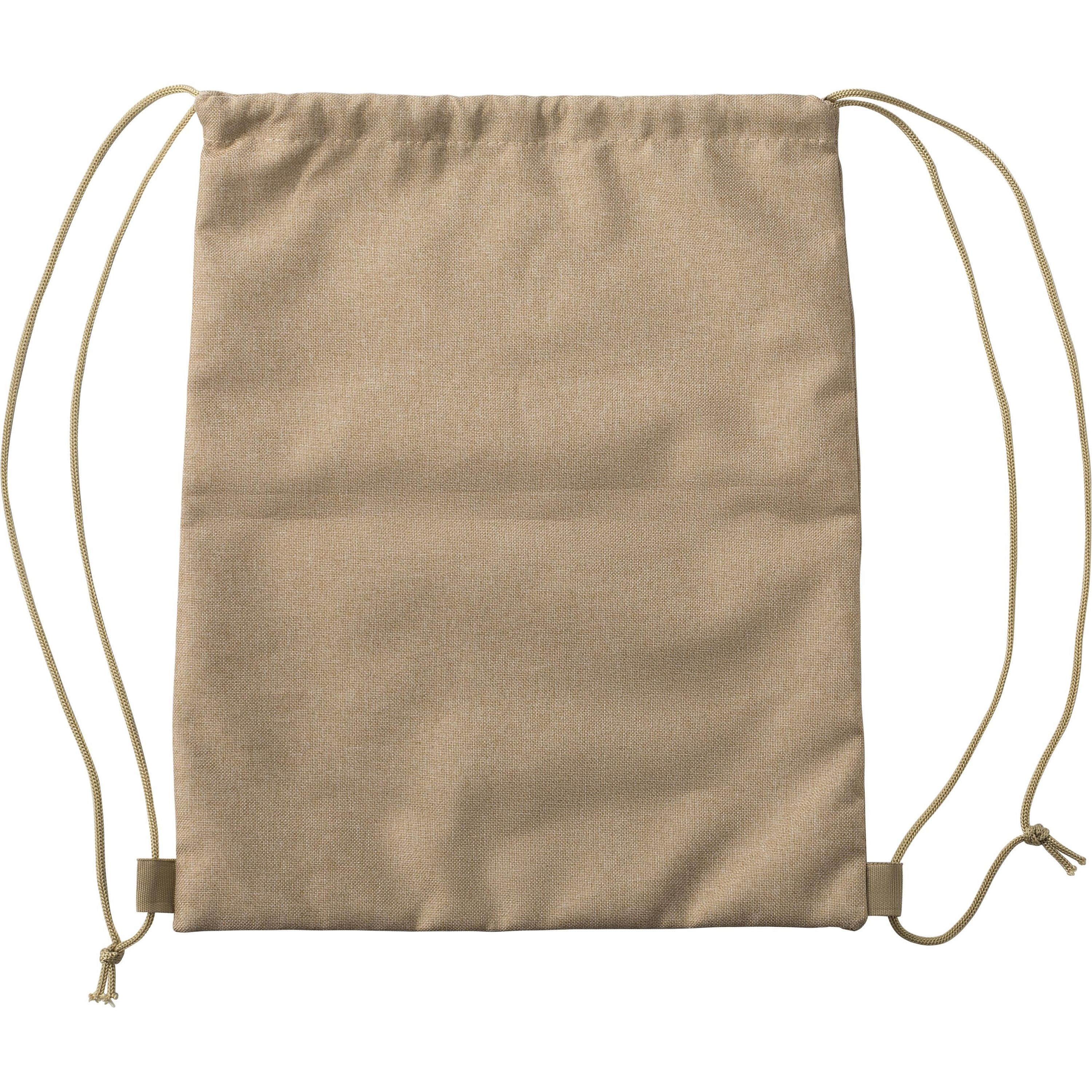 rPET-Polyester (600D) Kordelzugtasche Ansel - khaki-106