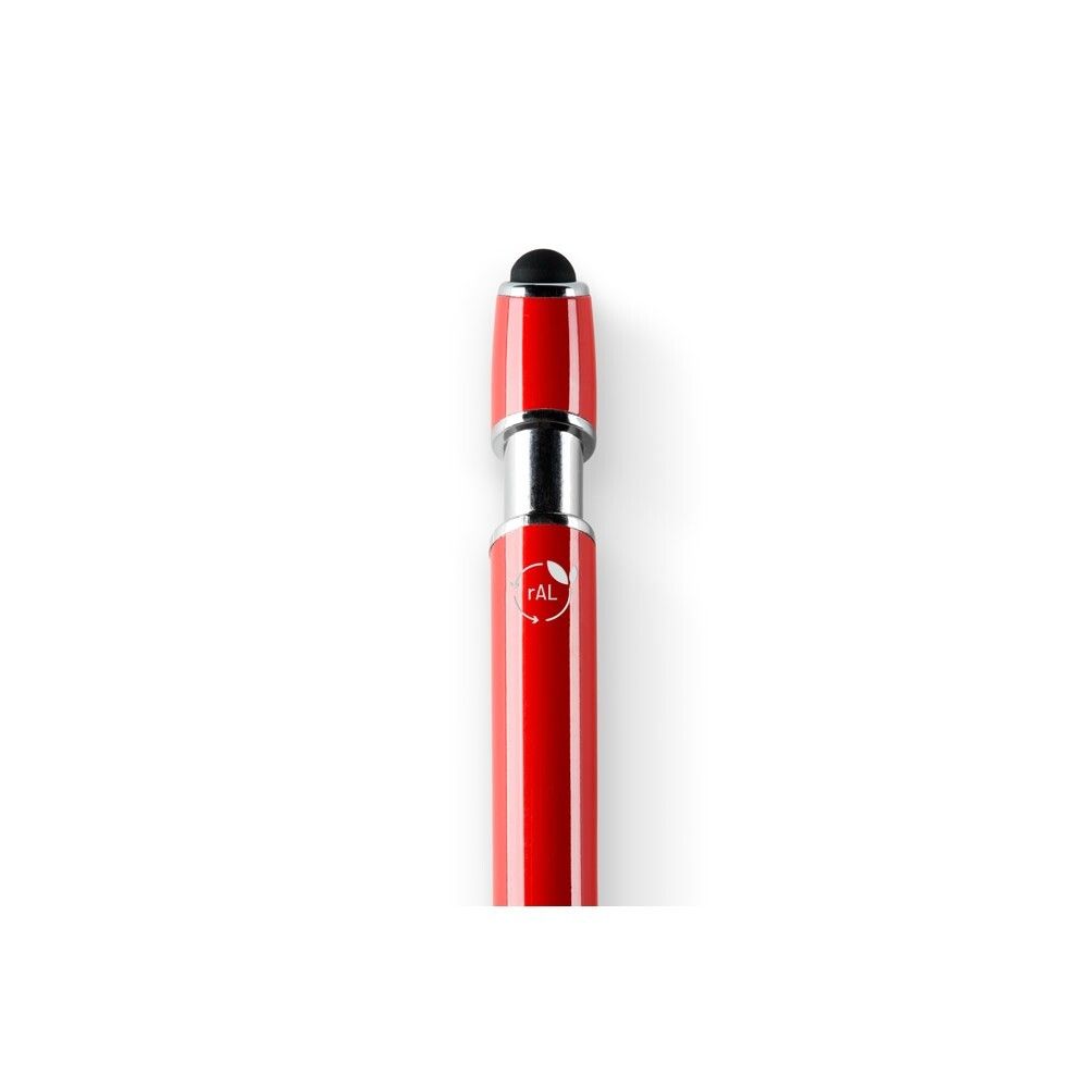 NEIL Kugelschreiber aus recyceltem Aluminium, Touch-Pen Druckknopf - rot-159