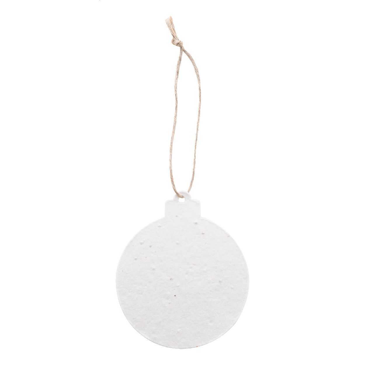 CreaJul Seed Weihnachtsbaumschmuck aus Saatgutpapier, rund - natur-242