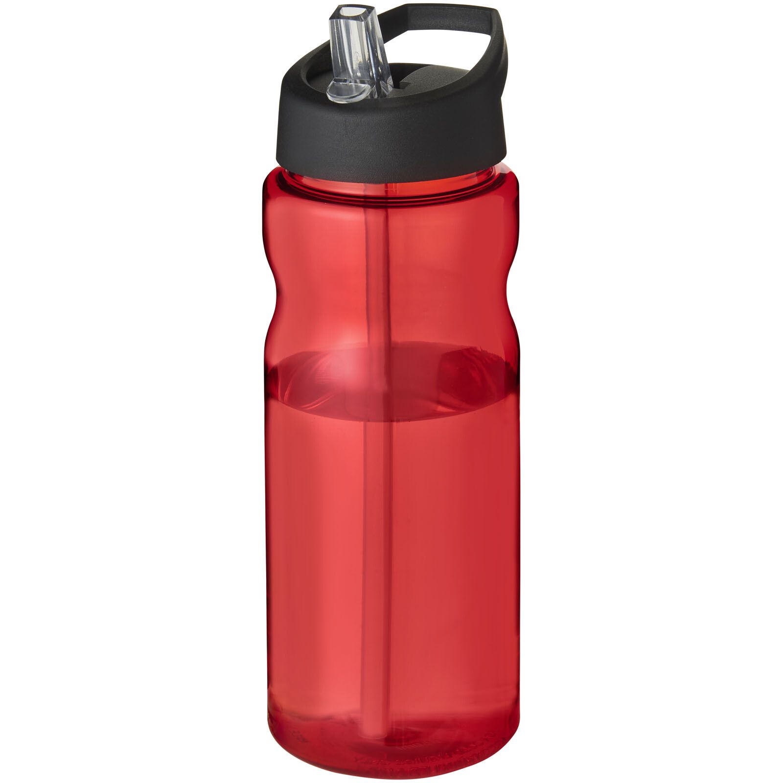 H2O Active Eco Base 650 ml Sportflasche mit Ausgussdeckel - rot -  schwarz-121