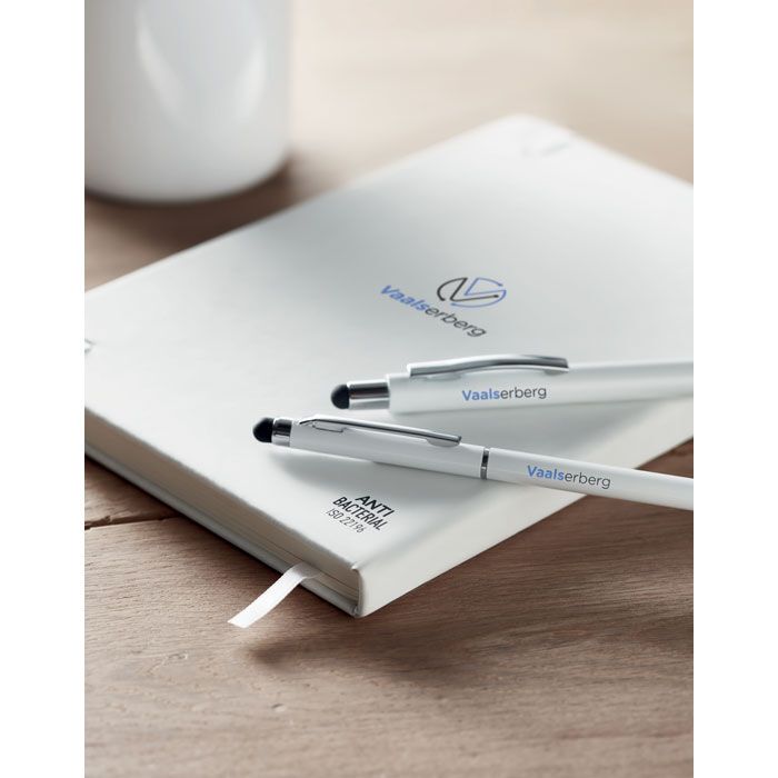Antibakterielles A5 Notizbuch ARCO CLEAN - weiß-776
