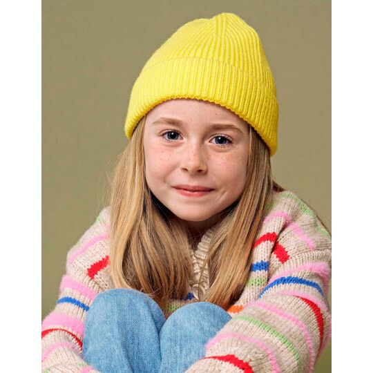 Kids Fashion Beanie - kelly green-436