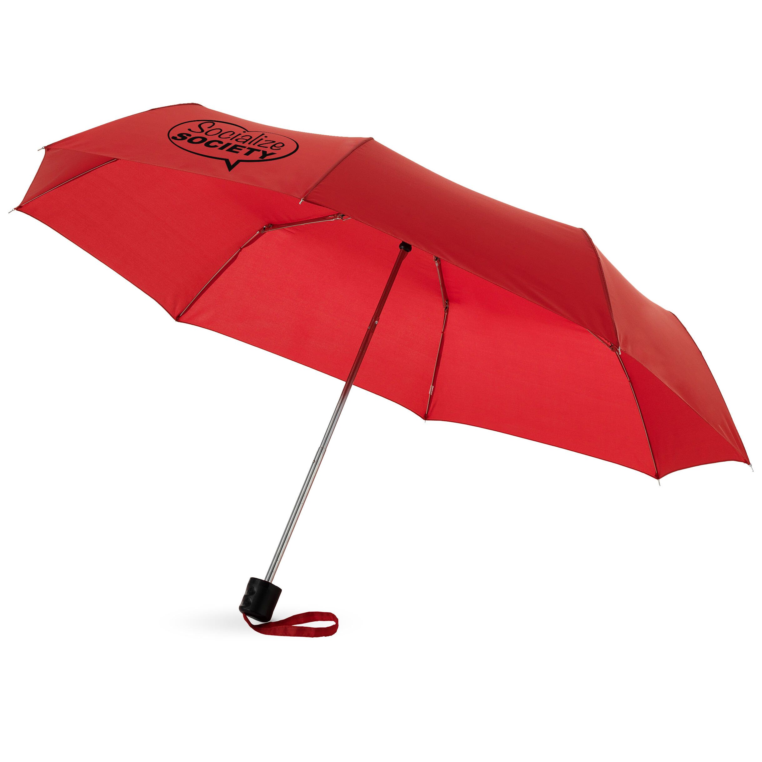 Ida 21,5" Kompaktregenschirm - rot-544