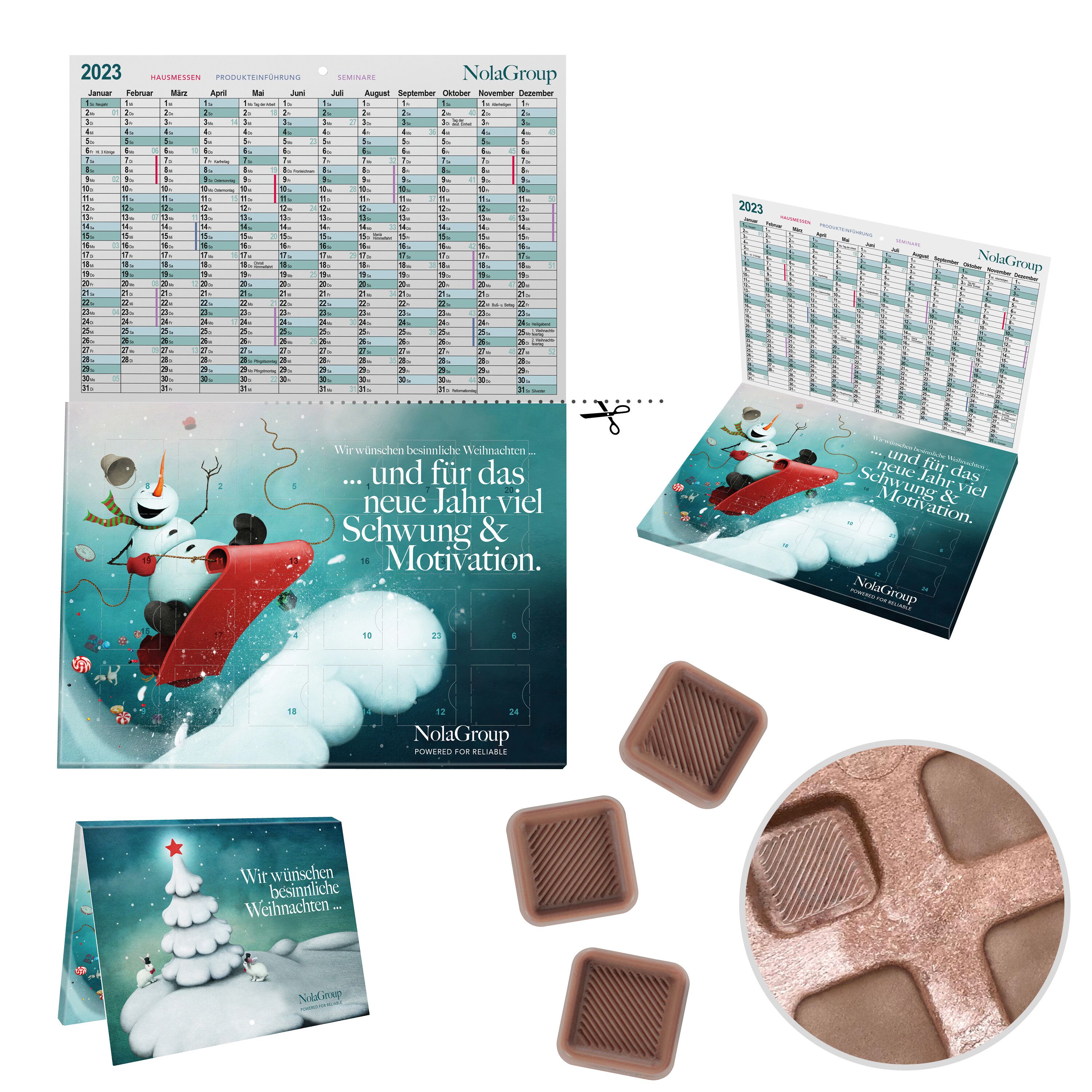 reinpapier® A5-Cover Adventskalender-543