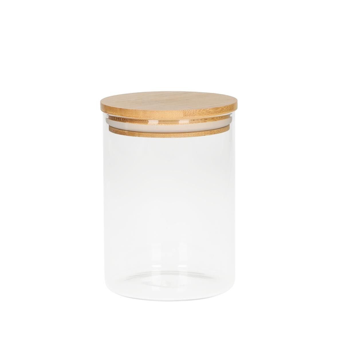 Glasbehälter Bamboo, 0,65 l - transparent-348